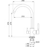 Смеситель GRANULA GR-3168 ХРОМ/ПЕСОК 3168 XPOM/PECOK